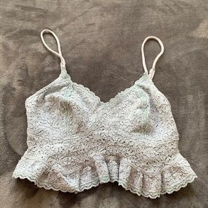 FREE PEOPLE GREY crop top XS